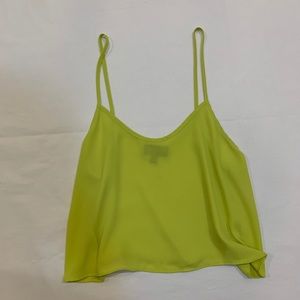 neon cropped tank